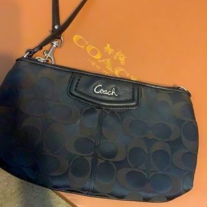 Black Wristlet with eight credit card slots